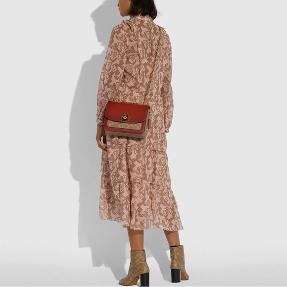 COACH Madison Signature Leather Crossbody Bag - Picture 12 of 12